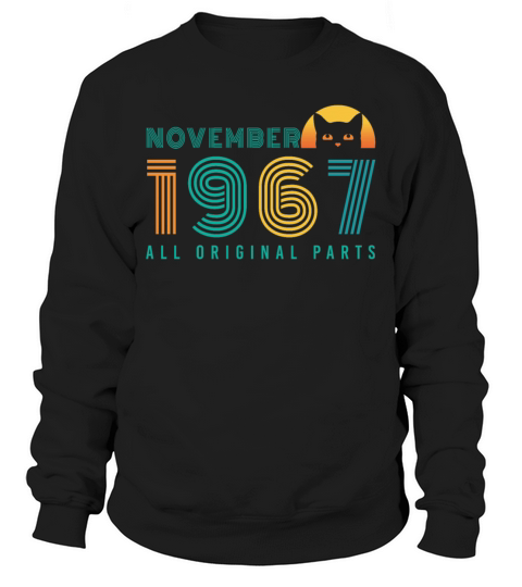 1967 In November Vintage Cat Men's Sweatshirt