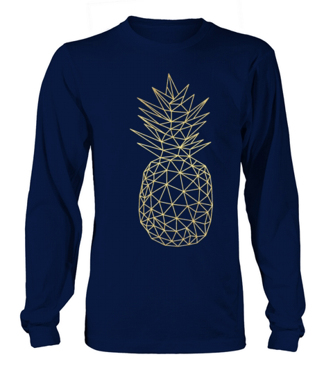 Gold Geometric Pineapple Women's Long Sleeve