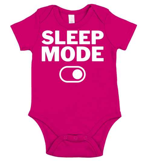 Sleep Mode On Funny Quotes Shirt Birthday Gift Short Sleeve Baby One-Piece