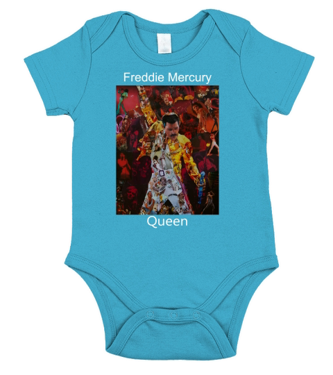 Freddie Mercury of Queen Collage Short Sleeve Baby One-Piece