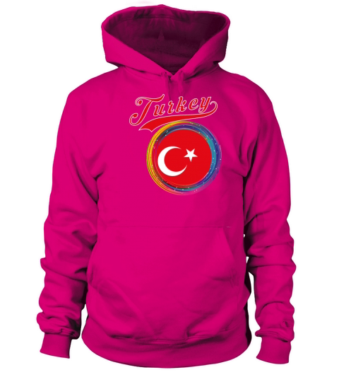 Turkey Sports Holi Color Framed Turkey Flag Men's Hoodie