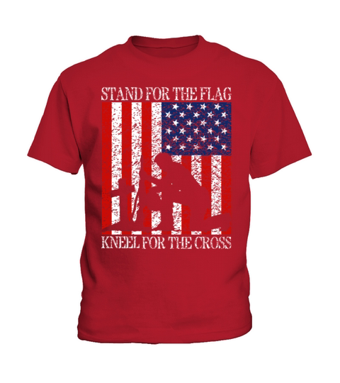 I Stand For The Flag And Kneel For The Cross Tee Kids T-Shirt