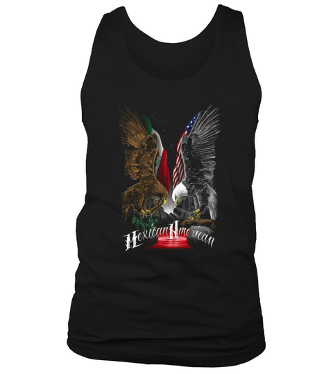 Eagle Mexican American Flag Tank Top Unisex