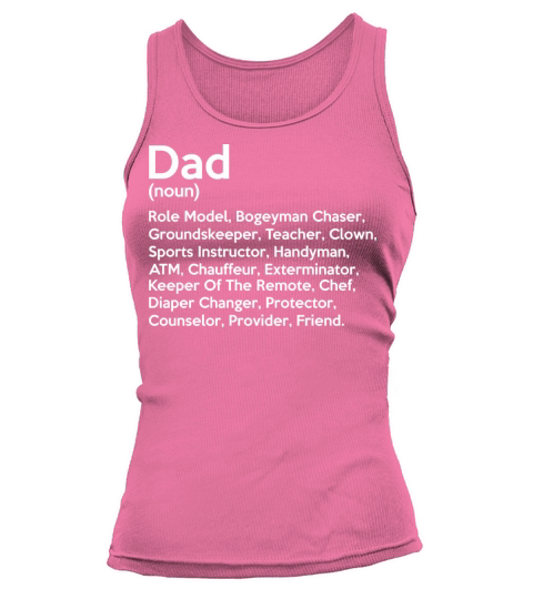 Dad Noun Meaning Informal Happy Fathers Day Women's Tank Top