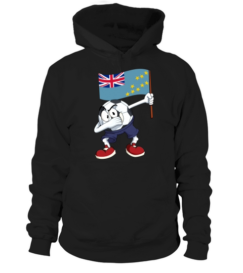 Tuvalu Dabbing Soccer Ball Women's Hoodie