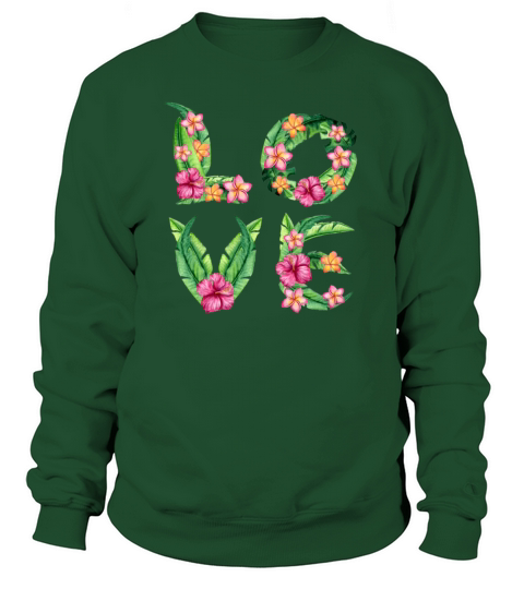 tropical summer word love Women's Sweatshirt