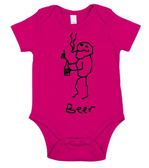 funny beer shirt Short Sleeve Baby One-Piece