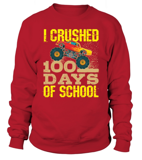100 Days Of School Monster Truck Men's Sweatshirt