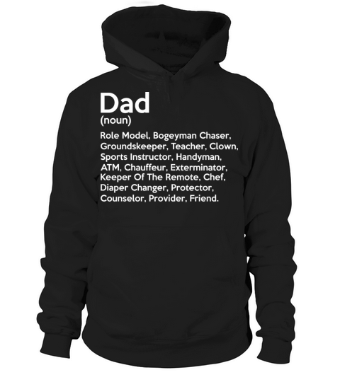 Dad Noun Meaning Informal Happy Fathers Day Men's Hoodie