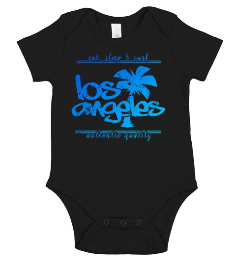 Los Angeles Palm Vintage Short Sleeve Baby One-Piece