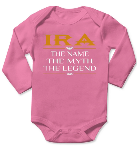 Ira Legend Name Ira - Long Sleeve Baby One-Piece