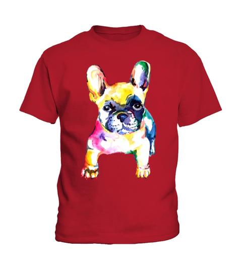 French Bulldog Original Watercolor Hand Drawing Kids T-Shirt