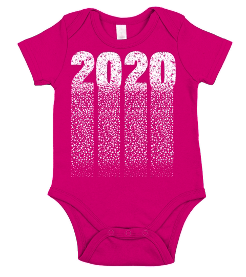 Happy New Year 2020 Short Sleeve Baby One-Piece