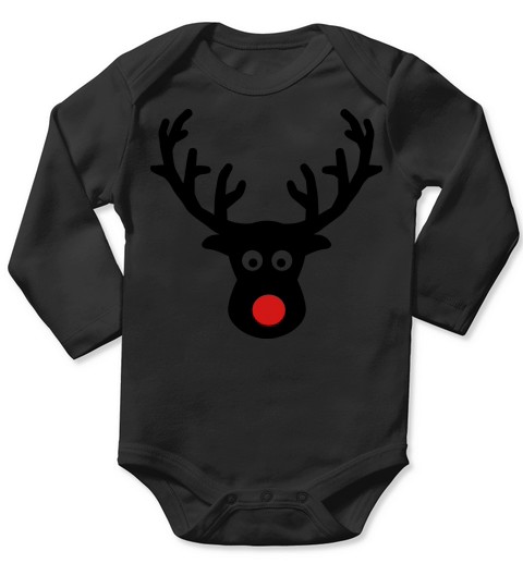 Reindeer Elk moose Long Sleeve Baby One-Piece