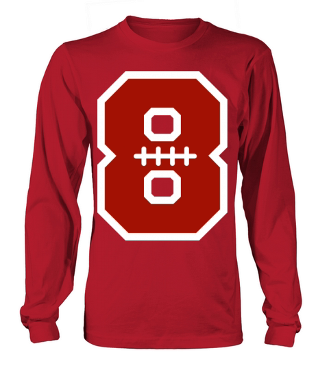 american football number eight Women's Long Sleeve