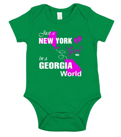 New York Girl In Georgia Short Sleeve Baby One-Piece