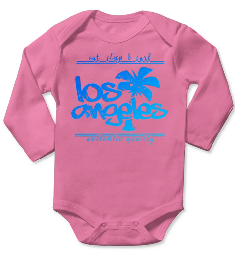 Los Angeles Palm Vintage Long Sleeve Baby One-Piece