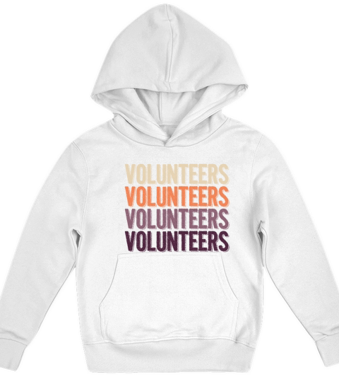 Volunteers Vintage Retro Volunteer Volunteering Kids Hoodie