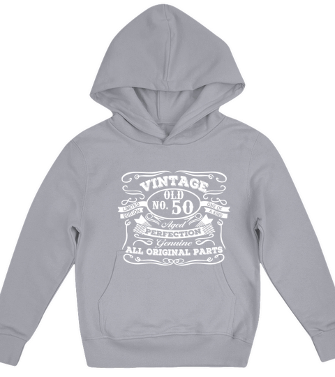 50th Birthday T-Shirt - Vintage Fifty Year Old Kids Hoodie