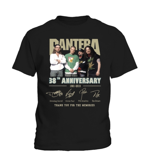 Pantera 38th anniversary 1981-2019 thank you for the memories shirt Kids T-Shirt
