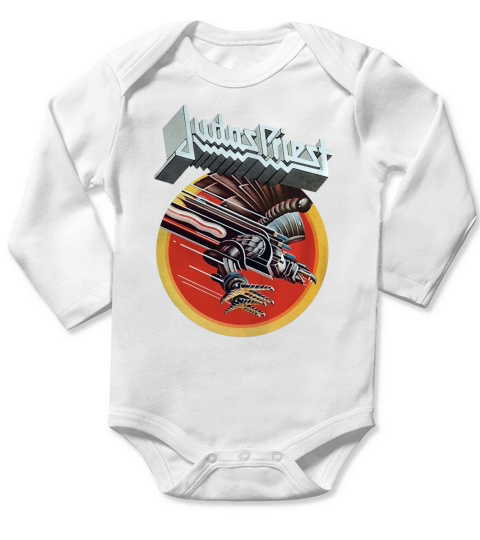 Judas Priest Band  Screaming for Vengeance Tshirt Long Sleeve Baby One-Piece