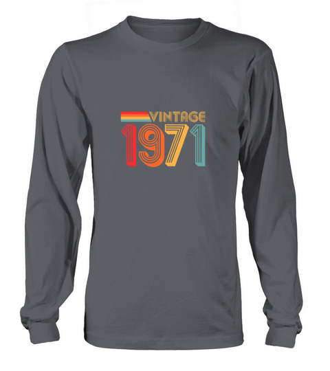 50th birthday gift Vintage 1971 Men's Long Sleeve