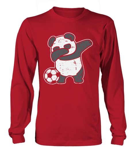 Dabbing Panda with Soccer Ball Stadium Coach Goal Women's Long Sleeve