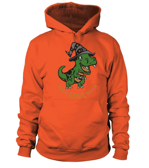 Trick Rawr Treat Halloween Dinosaur Witch Men's Hoodie
