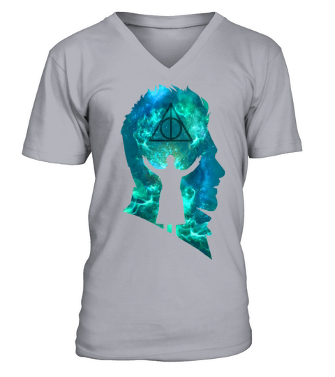 Fantastic Beasts Gellert Grindelwald Silhouette Men's V-Neck T-shirt