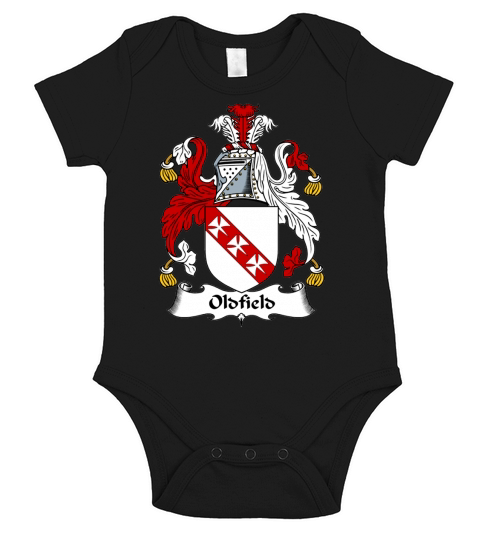 Oldfield Family Crest British Family Crests Short Sleeve Baby One-Piece