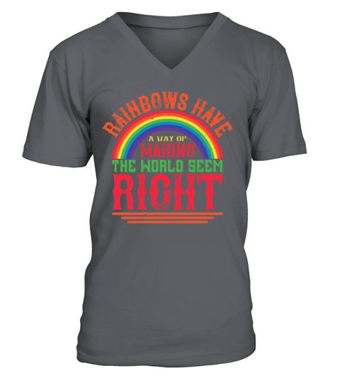 Rainbow - Color And Sunshine - 20 Men's V-Neck T-shirt