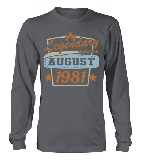 legendary since August 1981 40th birthday retro Women's Long Sleeve