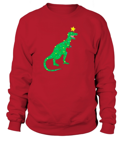 dino trex christmas christmas tree Women's Sweatshirt