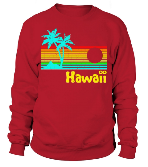 1980s Vintage Retro Hawaii Men's Sweatshirt