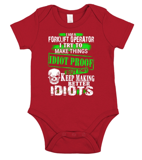 Forklift Operator Exclusive Short Sleeve Baby One-Piece