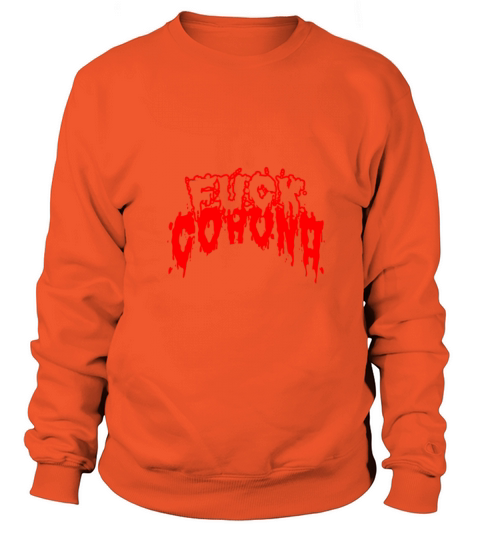 fuck corona red text Women's Sweatshirt