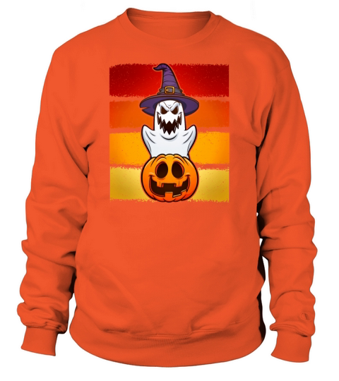 Halloween Ghost Pumpkin Funny evil Men's Sweatshirt