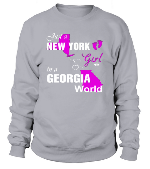 New York Girl In Georgia Sweatshirt Unisex