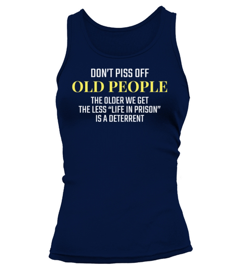 Stay Away Old People Quote Senior Citizen Joke Women's Tank Top