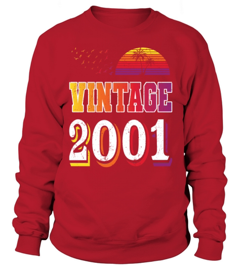 20th birthday vintage 2001 born in 2001 Women's Sweatshirt