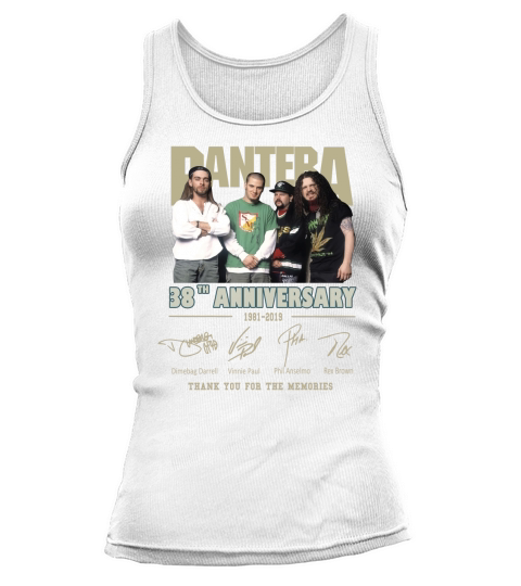 Pantera 38th anniversary 1981-2019 thank you for the memories shirt Tank top Woman