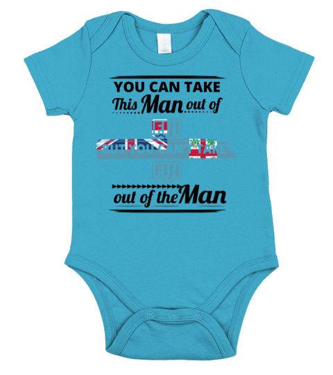 Geschenk aus liebe herkunft mann FIJI Short Sleeve Baby One-Piece