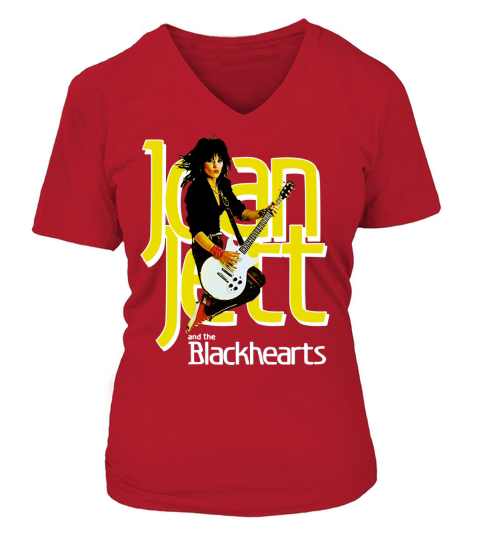 Joan Jett Tshirt V-neck T-Shirt Woman