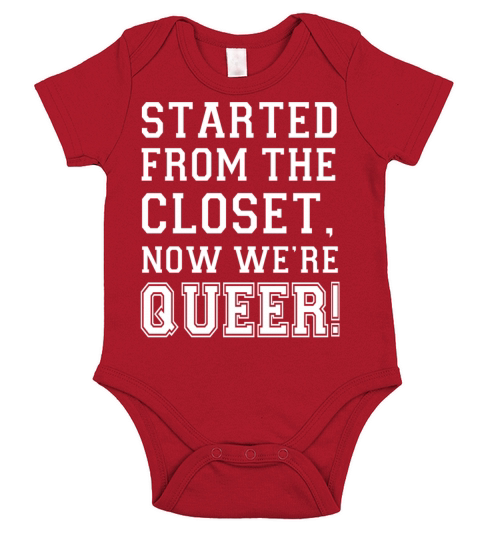 WE ARE QUEER - GAY LGBT LESBIAN PRIDE SHIRT Short Sleeve Baby One-Piece