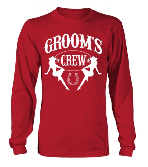 Old West Bachelor Party - Grooms Crew Version Women's Long Sleeve