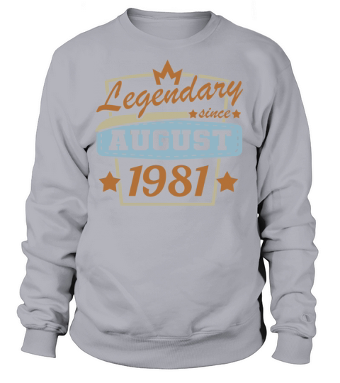 legendary since August 1981 40th birthday retro Women's Sweatshirt