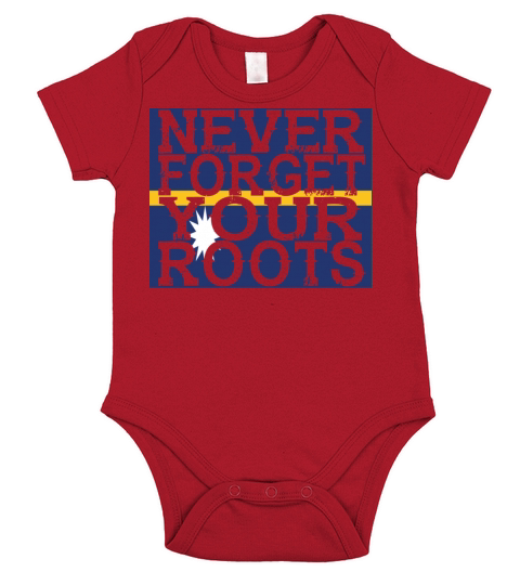 never forget roots home Nauru Short Sleeve Baby One-Piece