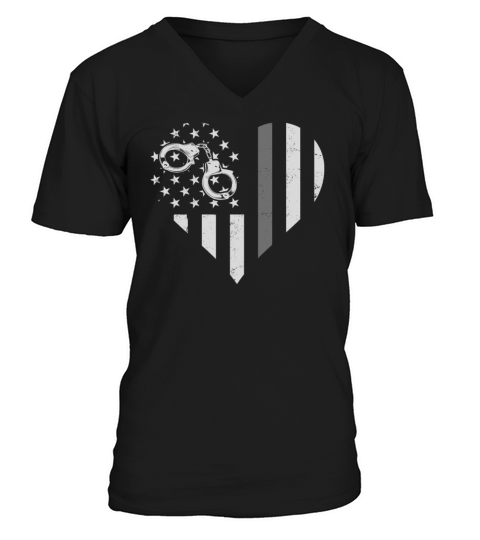 Correctional Officer Patriotic Men's V-Neck T-shirt
