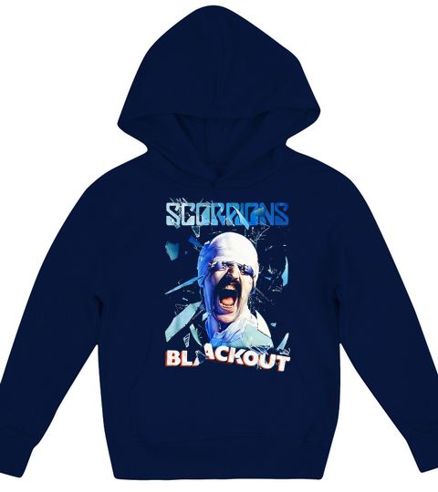 AE Designs Scorpions Blackout Album Black Kids Hoodie
