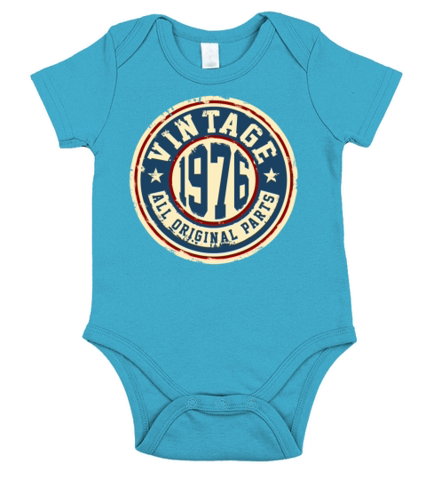 Vintage 1976 Short Sleeve Baby One-Piece